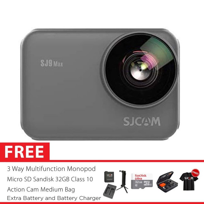 SJCAM SJ9 Max 4K 30fps GYRO EIS Action Kamera 3 Way Master 32GB