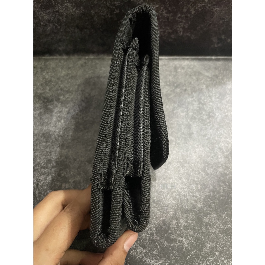 Sarung HP Hitam Double Kanvas - Kotak HP Double Kanvas - Sarung HP Kanvas