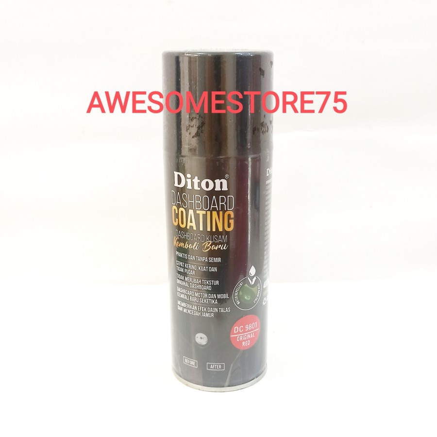 DITON PREMIUM DC 9801 DASHBOARD COATING RED Merah Cat Semprot Pylox Pilox