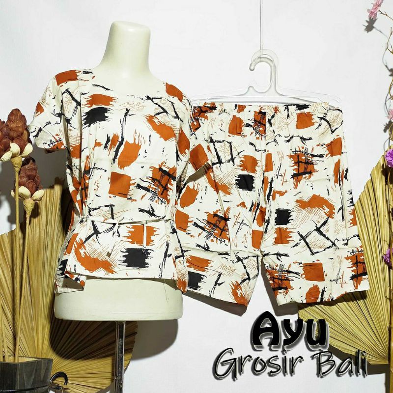 Piyama setelan baju tidur rayon bali murah cantik