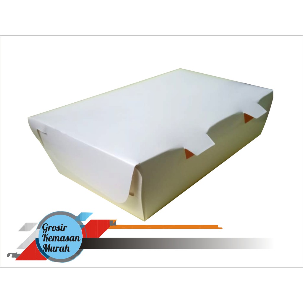Paper Lunch Box S Kuncian Kemasan Ayam Geprek Dus Ayam Geprek Box 