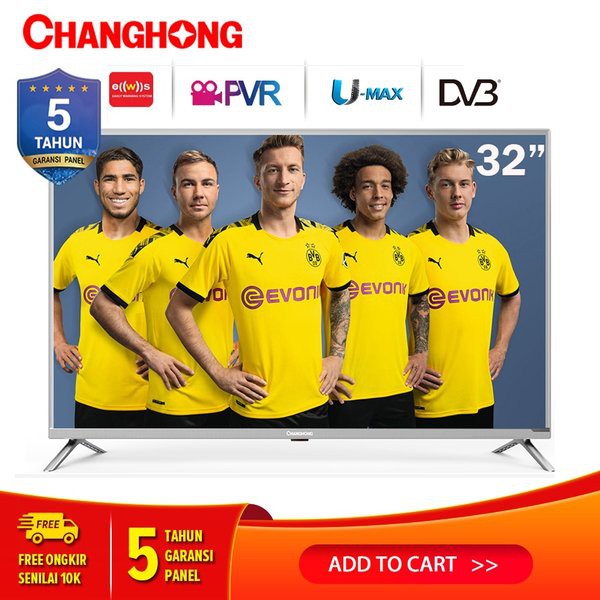 Miliki Changhong 32 Inch LED  TV Digital TV 32H1 HD TV-HDMI-USB Moive-L32H1 terbaik