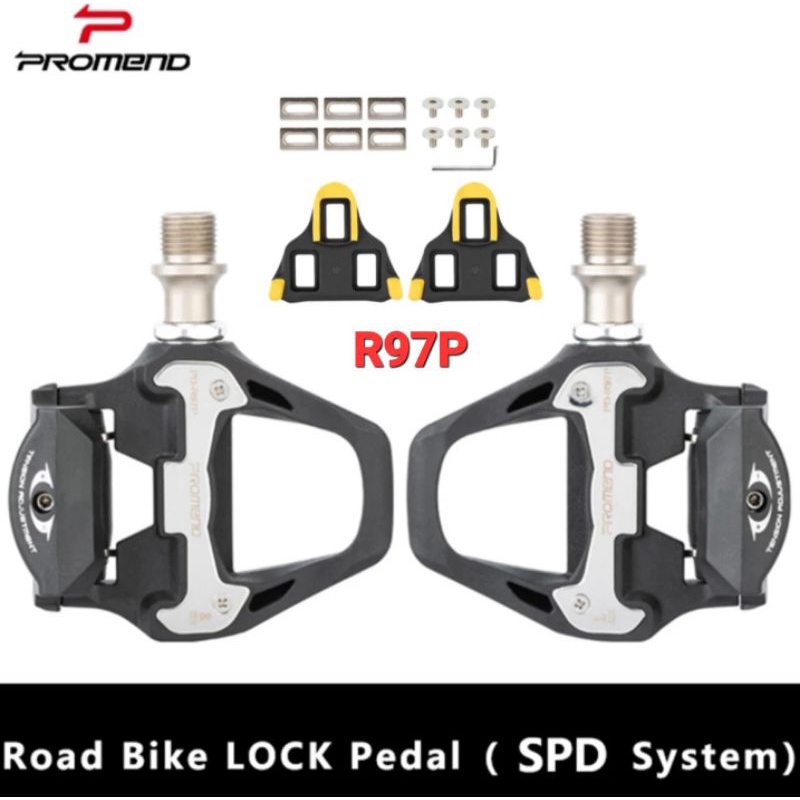 Promend PD-R97P Pedal Cleat Roadbike SPD System Pedal Cleats Sepeda Balap