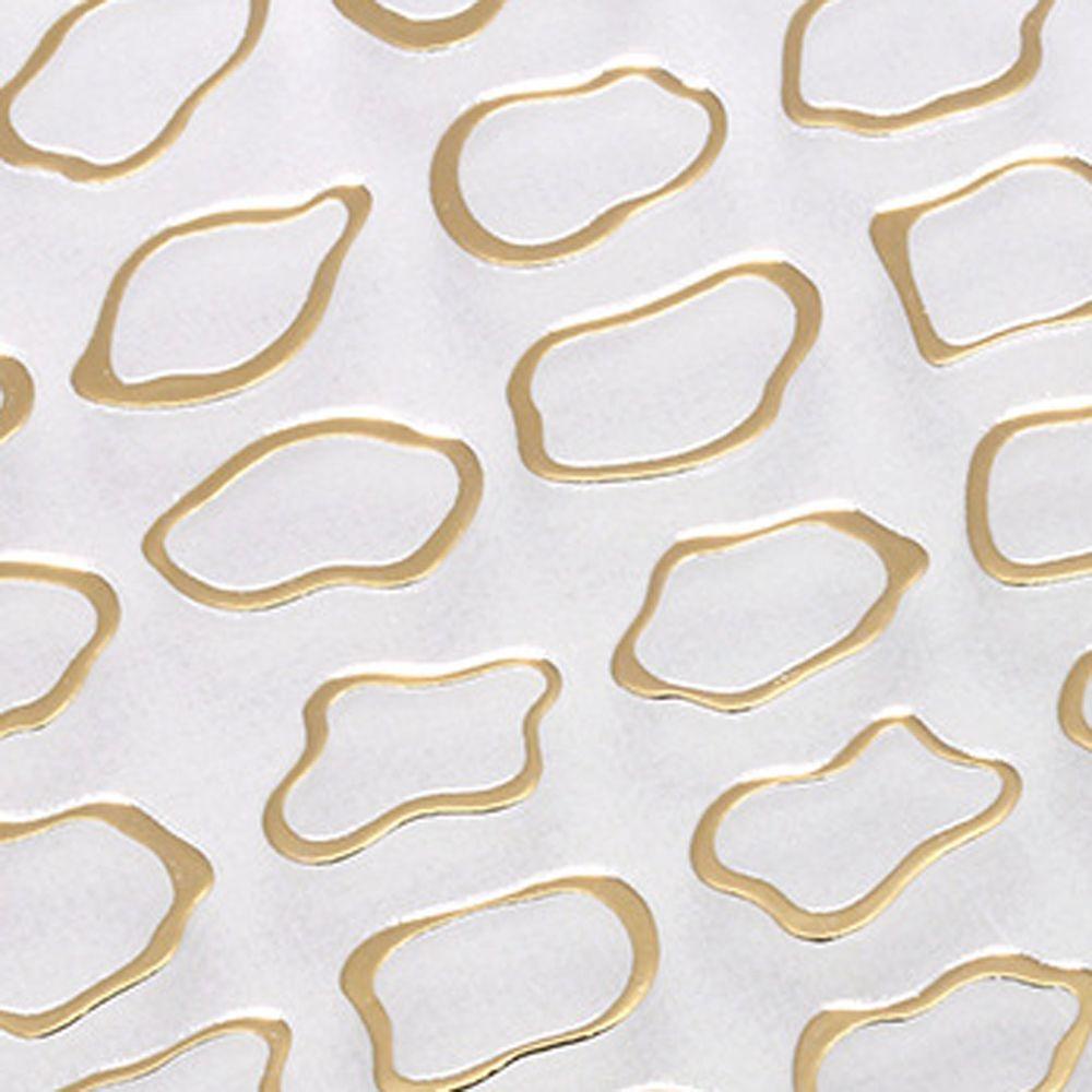 Mxbeauty Cinta Hati Nail Art Stiker Warna-Warni Gadis Berbentuk Tidak Teratur Warna Emas Bronzing Hati DIY Dekorasi Kuku