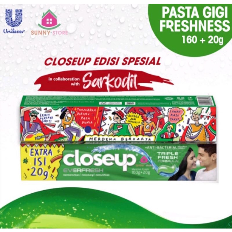 Closeup menthol fresh  flavour  160 + 20 g