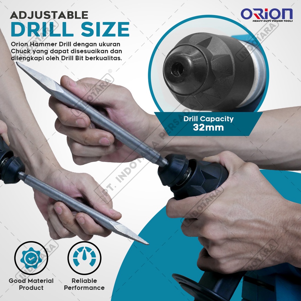 Bor Hammer Drill Cordless Orion MD32S