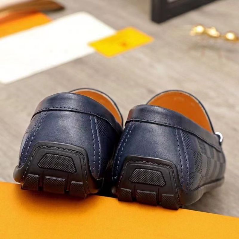 Sepatu lv loafer pria kualitas mirror kasual