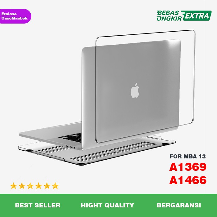 MacBook Case Clear / Bening / Transparan | Air 13 Inch Bening Crystal 2012 2013 2014 2015 2017