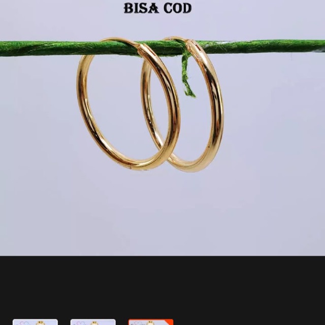 Anting kait suping gold anting gipsi