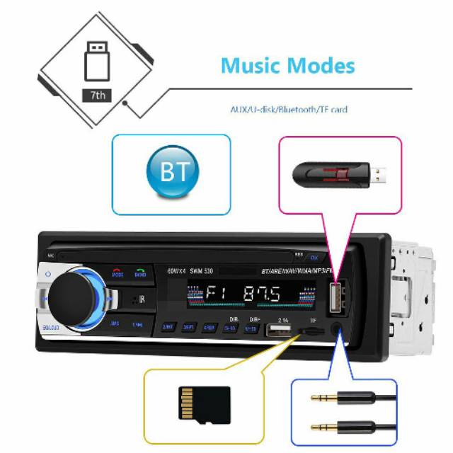 Tape Audio Mobil Bluetooth Car MP3 Player - JSD-530