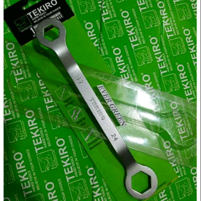 Kunci Tutup Klep 17 - 24 TEKIRO Valve Cover Wrench -- Kunci Ring Pas set Treker Bearing Magnet CVT
