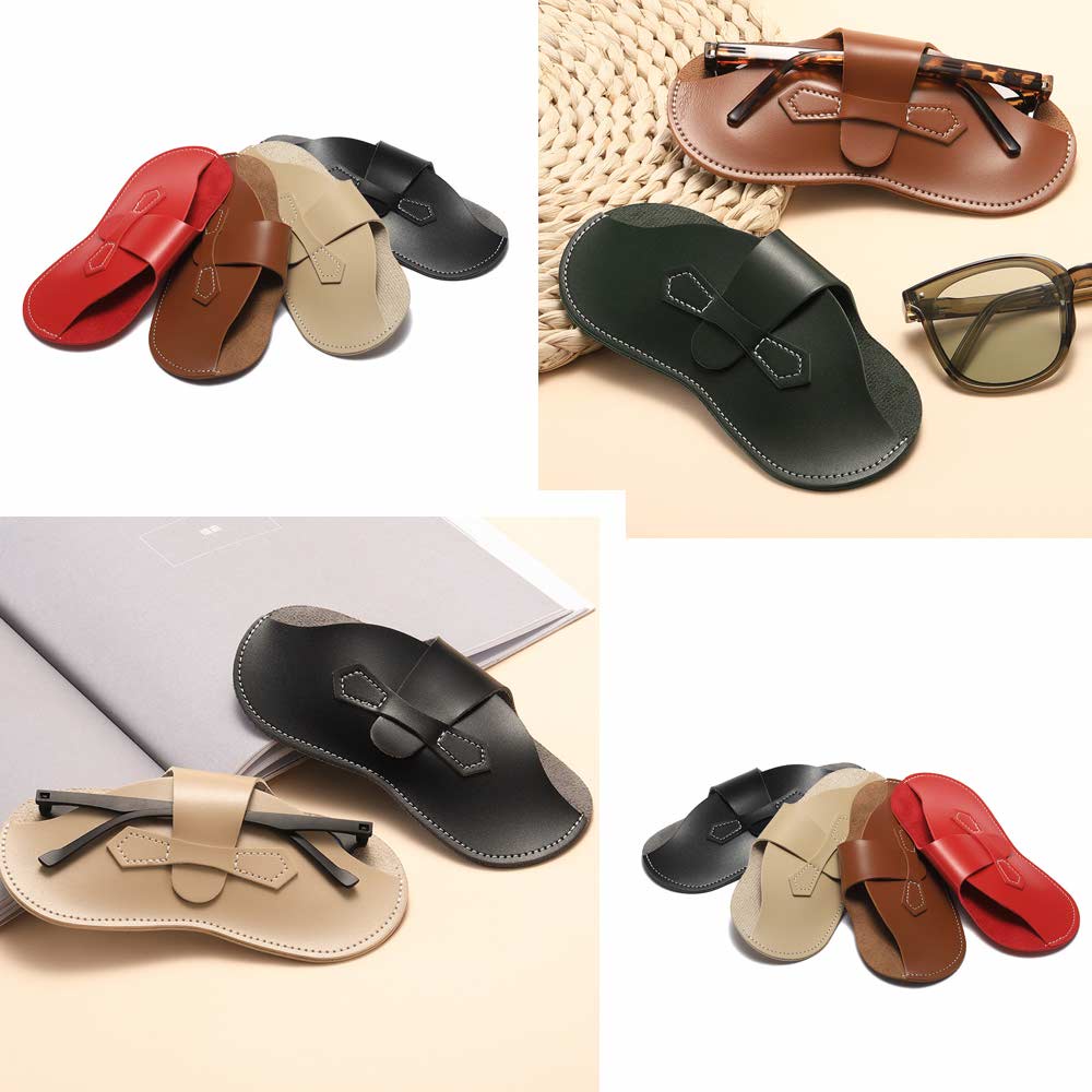 Tempat Kotak Kacamata - Aksesoris Fashion Pria &amp; Wanita Korea - Vegan Leather - PCH8080 ( Group )