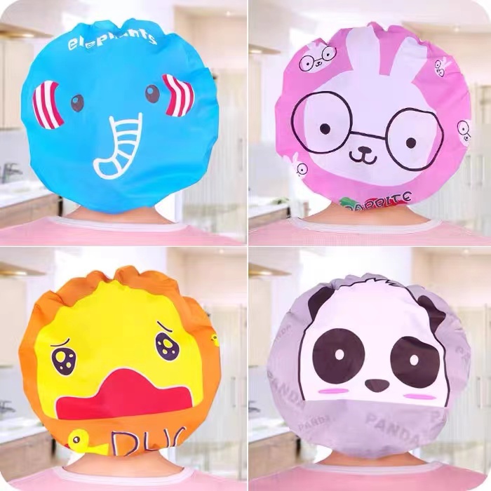 Shower Cap Topi Mandi Karakter /Shower Karakter Lucu/ Topi Mandi / Penutup Kepala