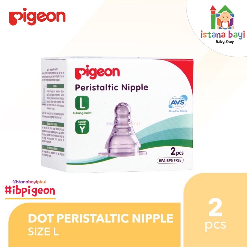 PIGEON Slim Neck Nipple / Dot Bayi - Pigeon Nipple/empeng bayi