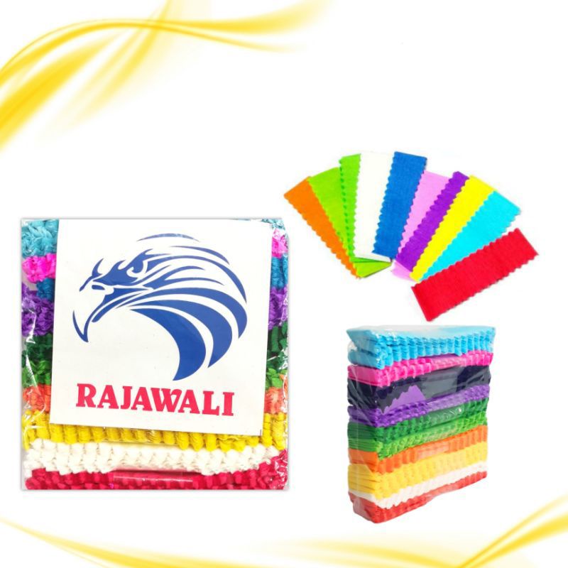 

kertas krep kertas craf potongan 10 warna