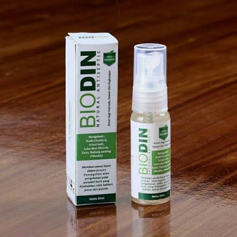 Biodin spray 20ml obat jamur scabies kucing anjing hewan demodex demodeks 20 ml sakit kulit cat dog