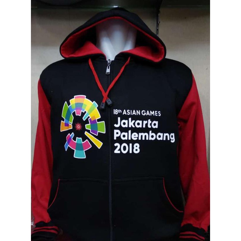 #DISKON  jaket hoodie zipper asian games 18 jakarta palembang 2018 #BURUAN