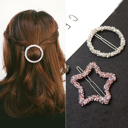 MARKAS ACC131 Jepit Rambut Glitter Bintang Hairclip Hairpin Aksesoris Rambut Korean