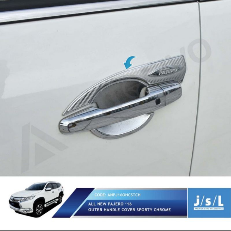 cover outer all new Pajero sport sporty chrome jsl