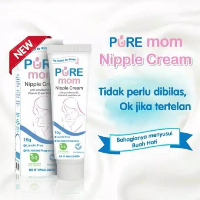 Pure Mom nipple cream 15 gr / cream u puting puremom