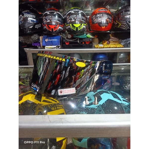 Flat visor ink CV l max - kaca helm ink CL max - kaca flat visor pnp ink cl max free stiker visor