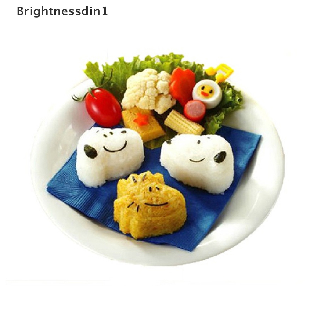 3 Pcs Cetakan Roti Kue Biskuit Sandwich Bentuk Snoopy Model Timbul 1 In 1