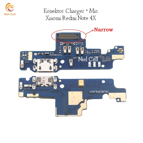 Konektor Charger Mic Xiaomi Redmi Note 4X