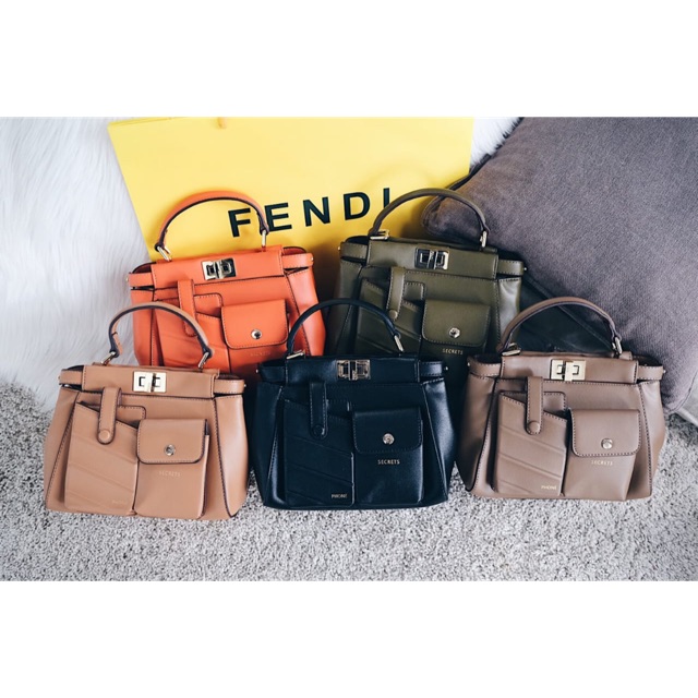 Fendi Peekaboo Mini Pocket Bag