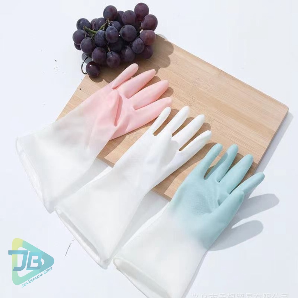 RT15 Sarung Tangan cuci piring karet Latex PTKS Silikon rubber hand glove anti air steril serbaguna JB5231