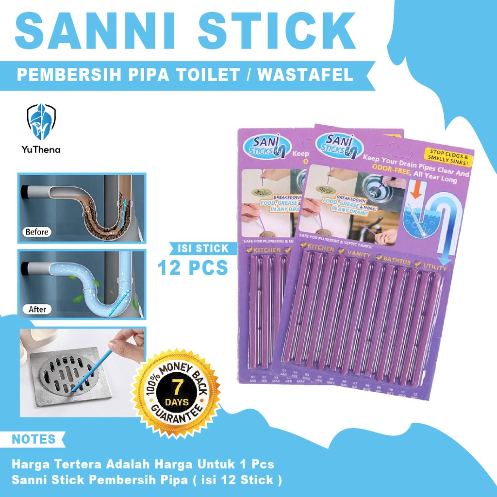 YuThena - Sani Stick Anti Mampet Saluran Air Pembersih Saluran Air Stik Drain