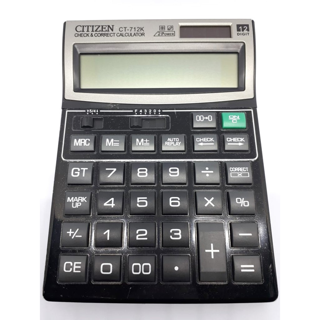 

KALKULATOR CITIZEN CT 712K - KALKULATOR 12 DIGIT - CHECK DAN CORRECT