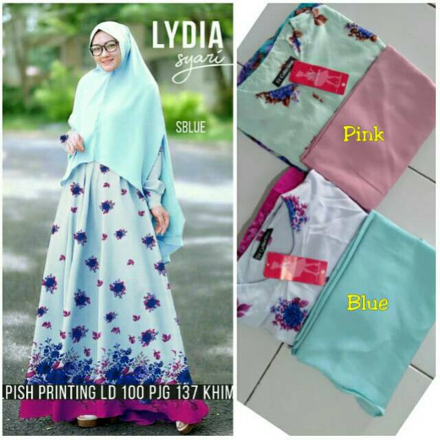 SET GAMIS SYARI LYDIA SYARI ORIGINAL by SV
