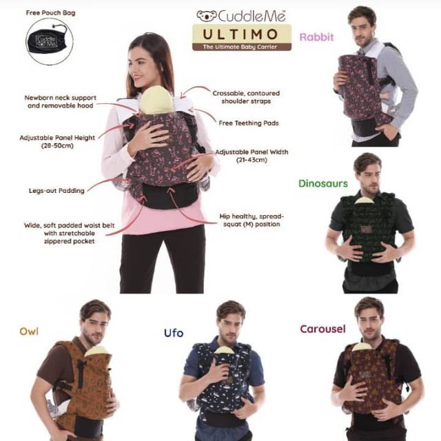 CUDDLE ME ULTIMO CARRIER[/ gendongan bayi ultimo cuddle me