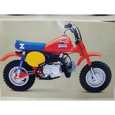 Sticker Decal tempelan Honda Z50 Monkey Z50R tahun 1986 Hatesix