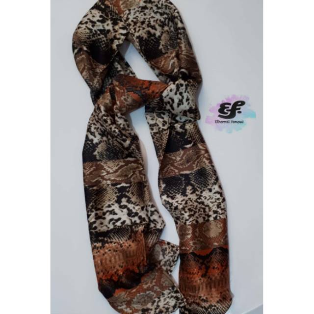 Aksesoris Fashion Wanita : Syal Wanita Scraft Leher Murah Motif Panjang Ukuran Besar