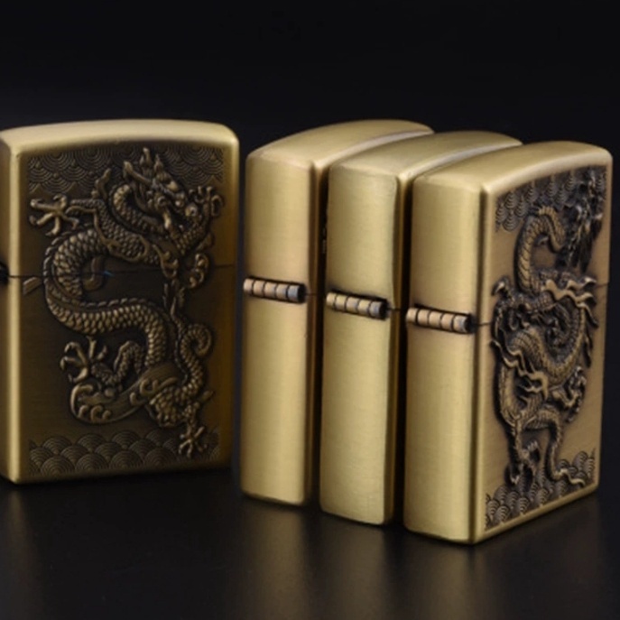 BISA COD! Korek api Zippo Motif Naga 1509 / Korek Zippo / Zippo Minyak