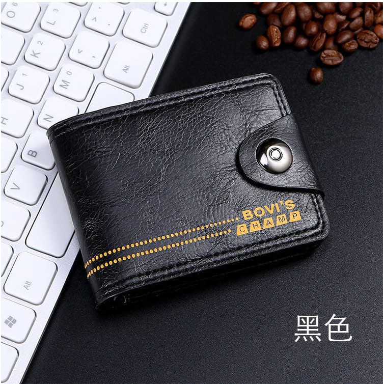 *ALIBABA1688* DOMPET PRIA N28 IMPORT MATERIAL PU DOMPET PENDEK DOMPET LIPAT