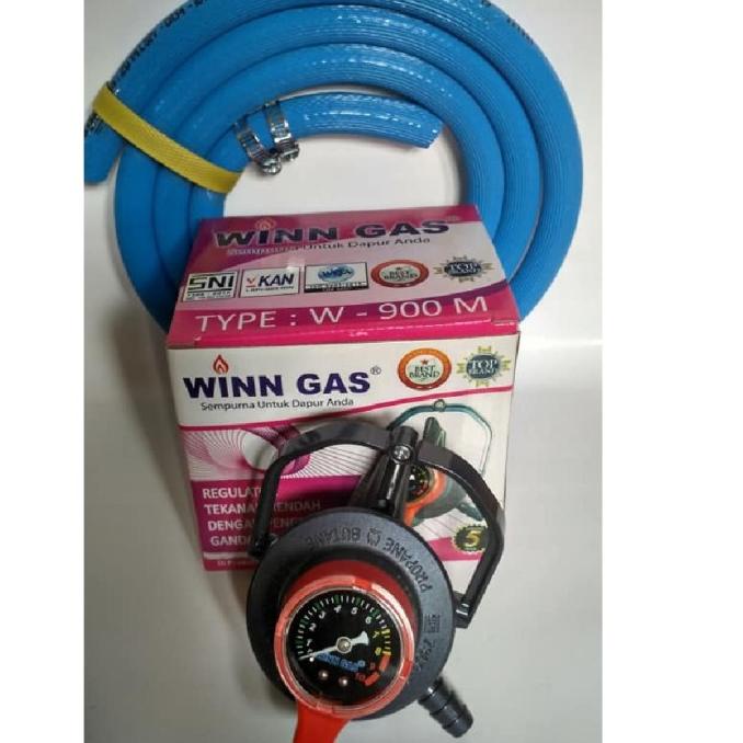Regulator Sekering TWINLOCK WINN GAS W 900 M Selang Gas LPG 700 PSI