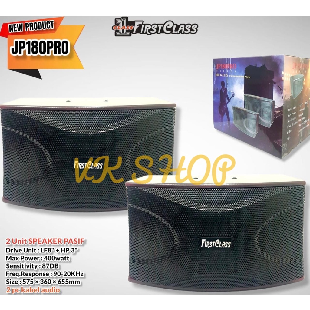 SPEAKER PASIF FIRSTCLASS JP180PRO / JP 180 PRO / JP 180PRO FIRST CLASS