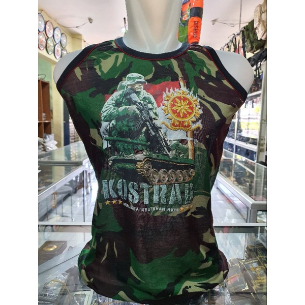 kaos singlet Loreng Kostrad | singlet Kostrad | singlet tentara | Singlet Loreng