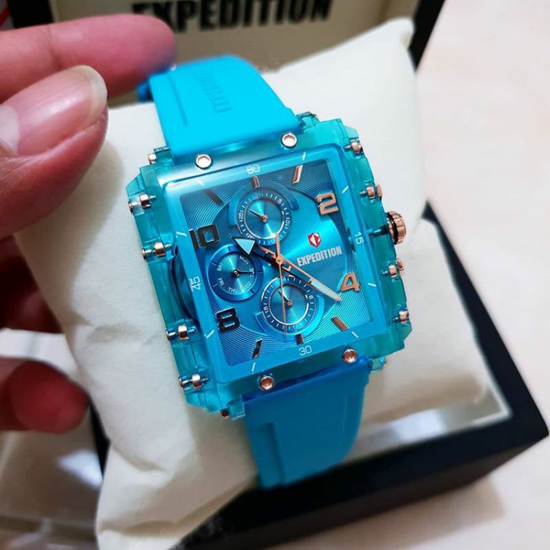 JAM TANGAN WANITA EXPEDITION 6808 RUBBER