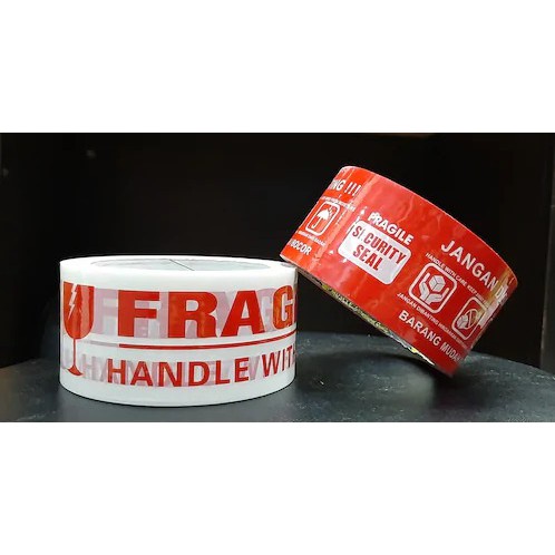 

Lakban Print Fragile/ Jangan Dibanting Merah Putih