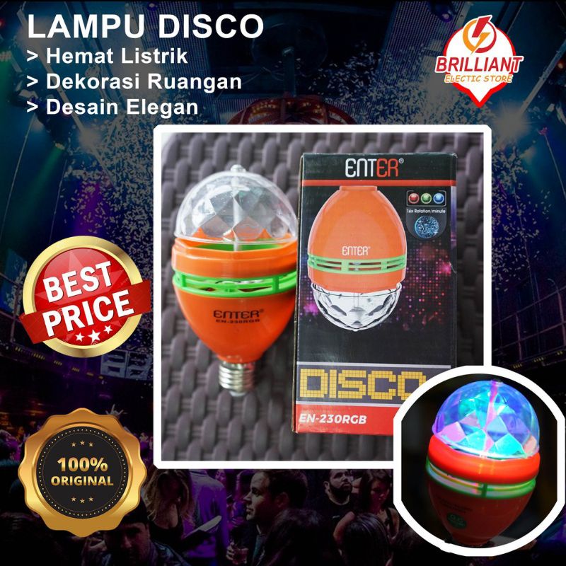 LAMPU DISCO PUTAR LAMPU LED DISCO EN-230RGB