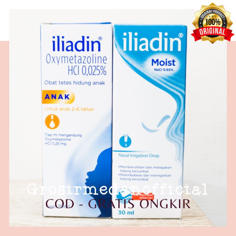 COD - ILIADIN ANAK DAN DEWASA - MOIST DAN TETES HIDUNG ANAK