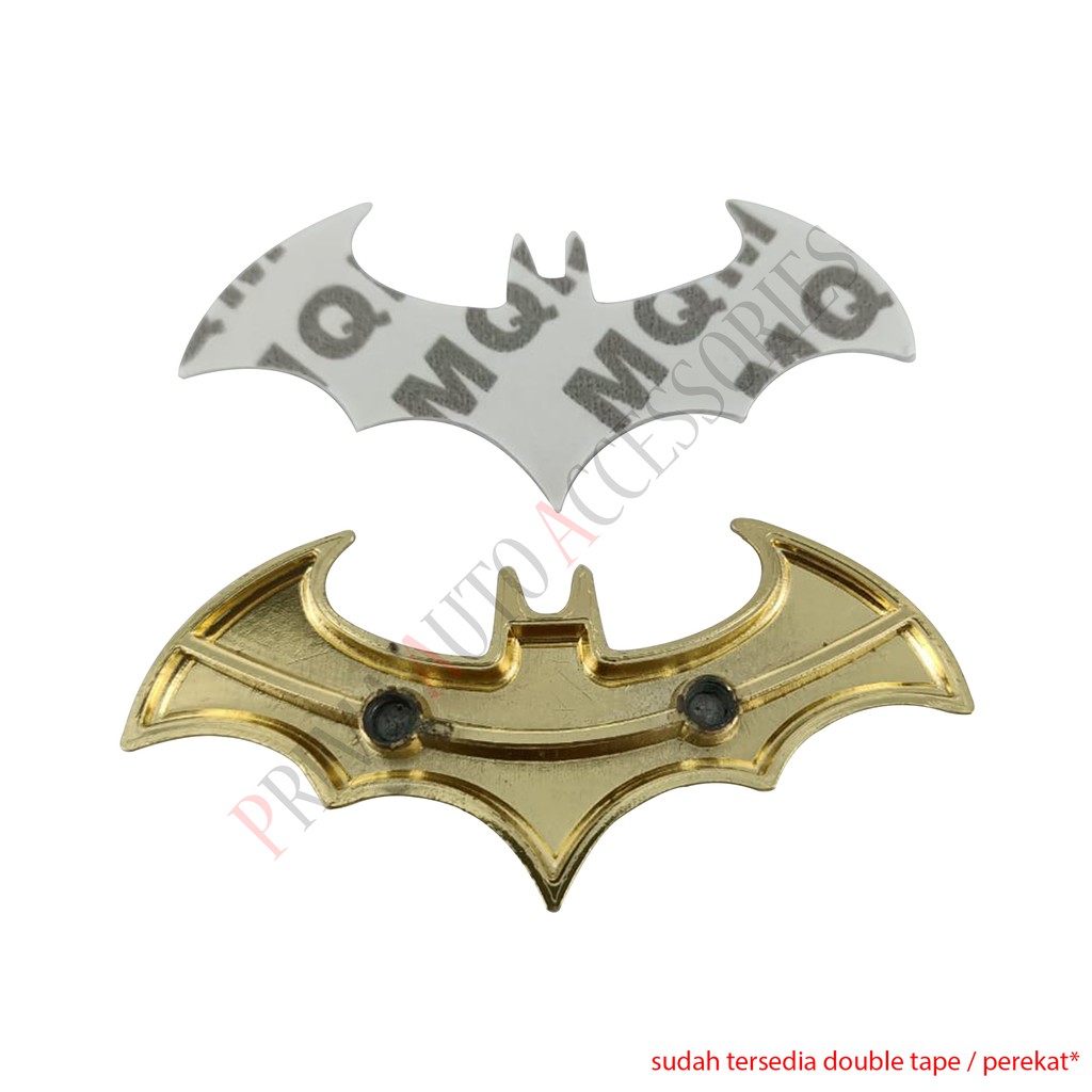 3D Batman Emblem Full Metal Sticker SuperHero Stiker Car Logo Besar