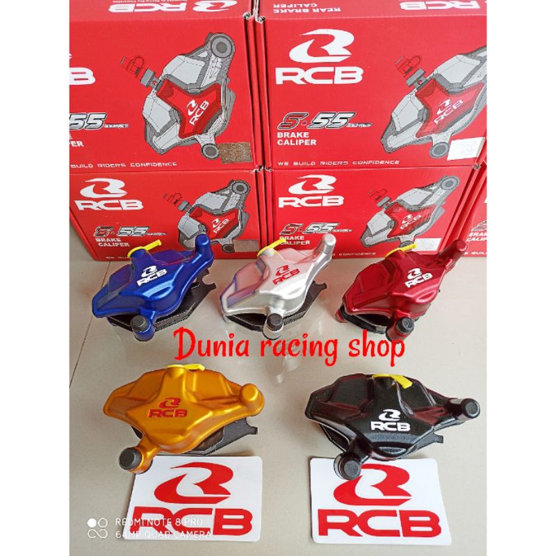 Kaliper Belakang RCB Sonic 150 CBR 150 CB 150 R15 Vixion new MX king Satria Fu GSX 150 MX new NJMX MT15 Xabre Tiger Revo New CRF 150 KLX DTracker 150 PCX Vario 160 Megapro Blade Supra GTR 150 Supra 125 Blade CS1 Sonic S55 Series 1piston Original RCB