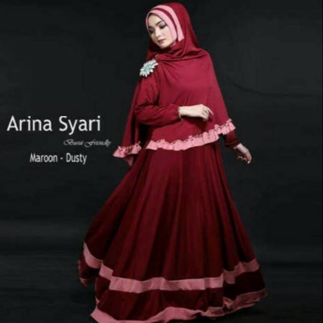 Arina syari / baju perempuan / baju syari