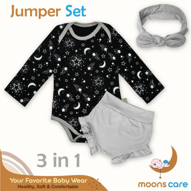 MOONS JUMPER SET 3 IN 1/JUMPER MOON'S/JUMPER BAYI/BAJU BAYI