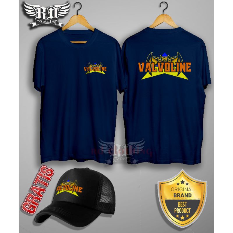Baju Kaos Distro Brigez Valvoline Keren Bonus Topi Keren