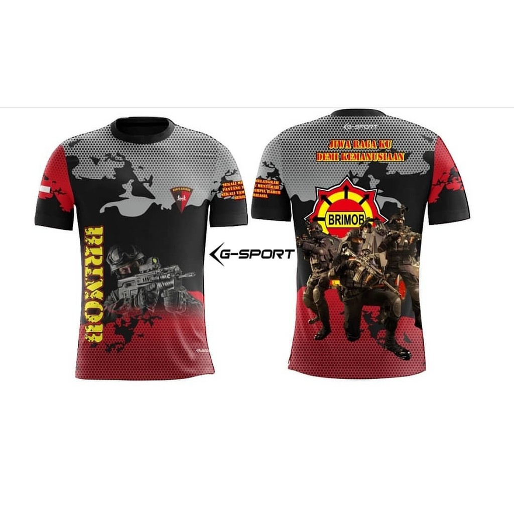 KAOS PRIA BRIMOB / KAOS JERSY BRIMOB